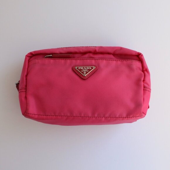 Authentic Preowned Prada Pink Nylon Pouch - Picture 1 of 14